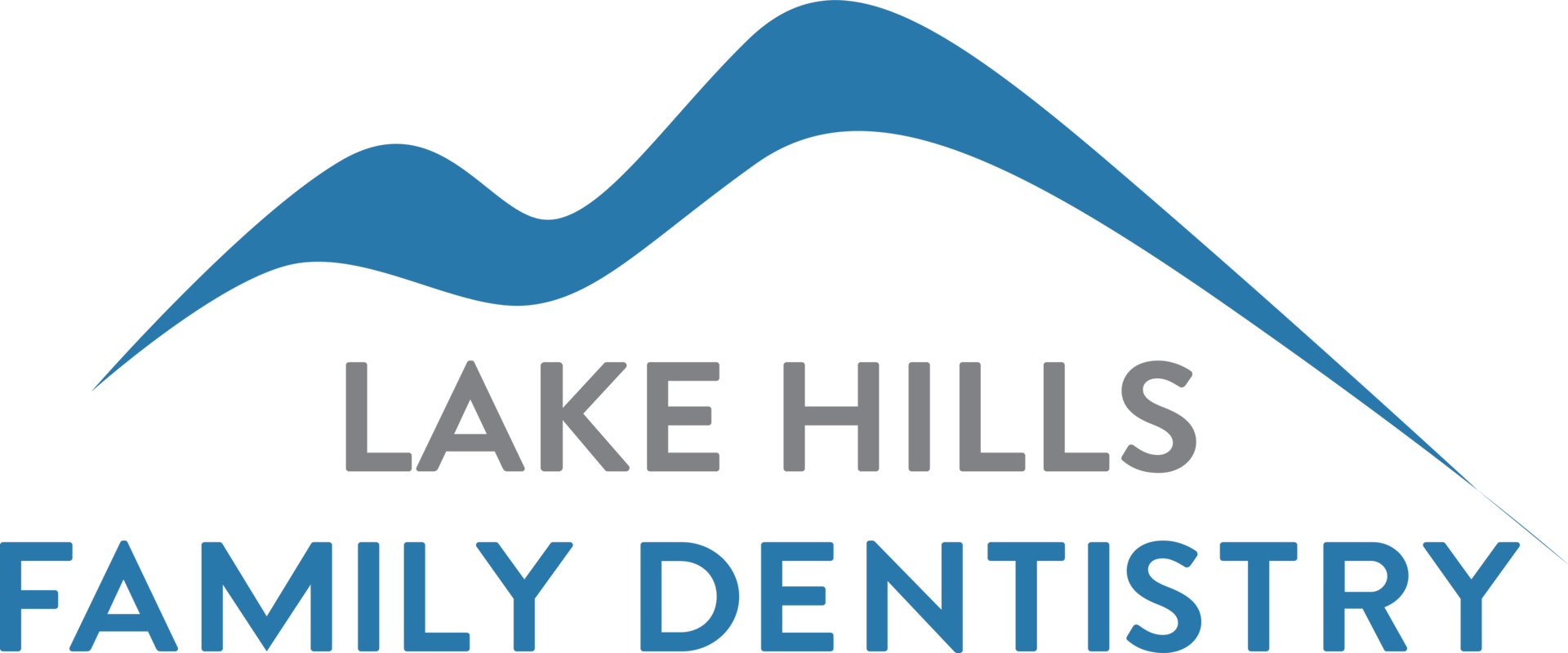 The lake hills family dentistry logo.