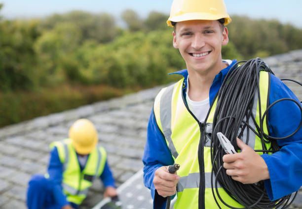 Man installing a metal roof in Allentown, Pennsylvania