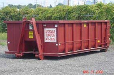 A dumpster used for dumpster rental services in Worthington, OH