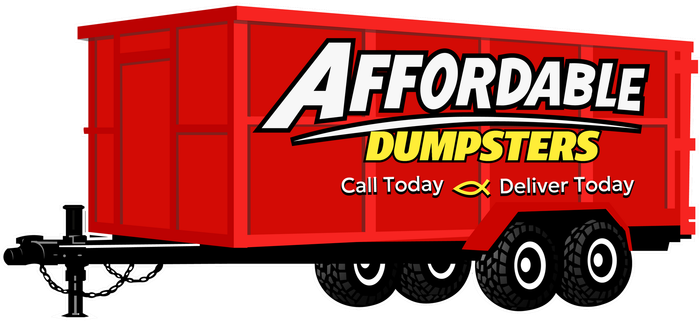 A dumpster for local dumpster rental in Dublin, OH