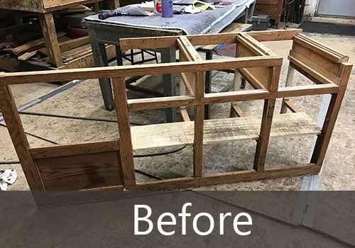 before Restoration of Cabinet - restoration belvidere il in Belvidere, IL