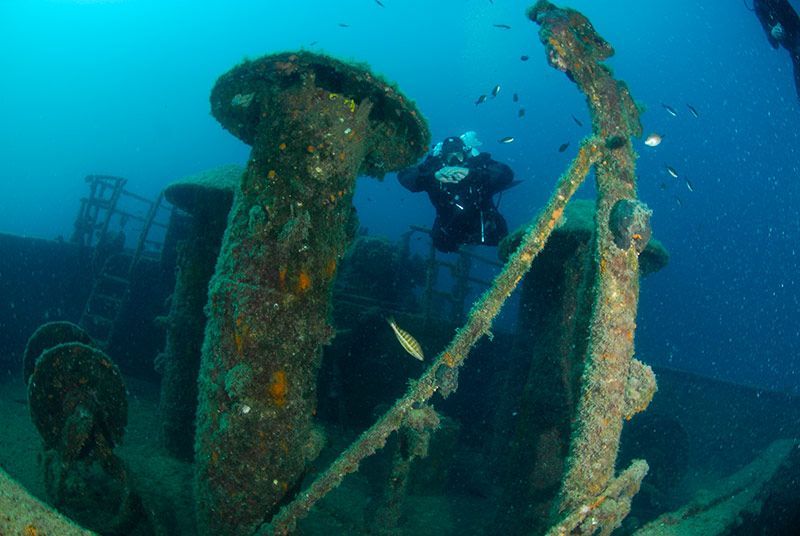 Scubadiving a snorkelling