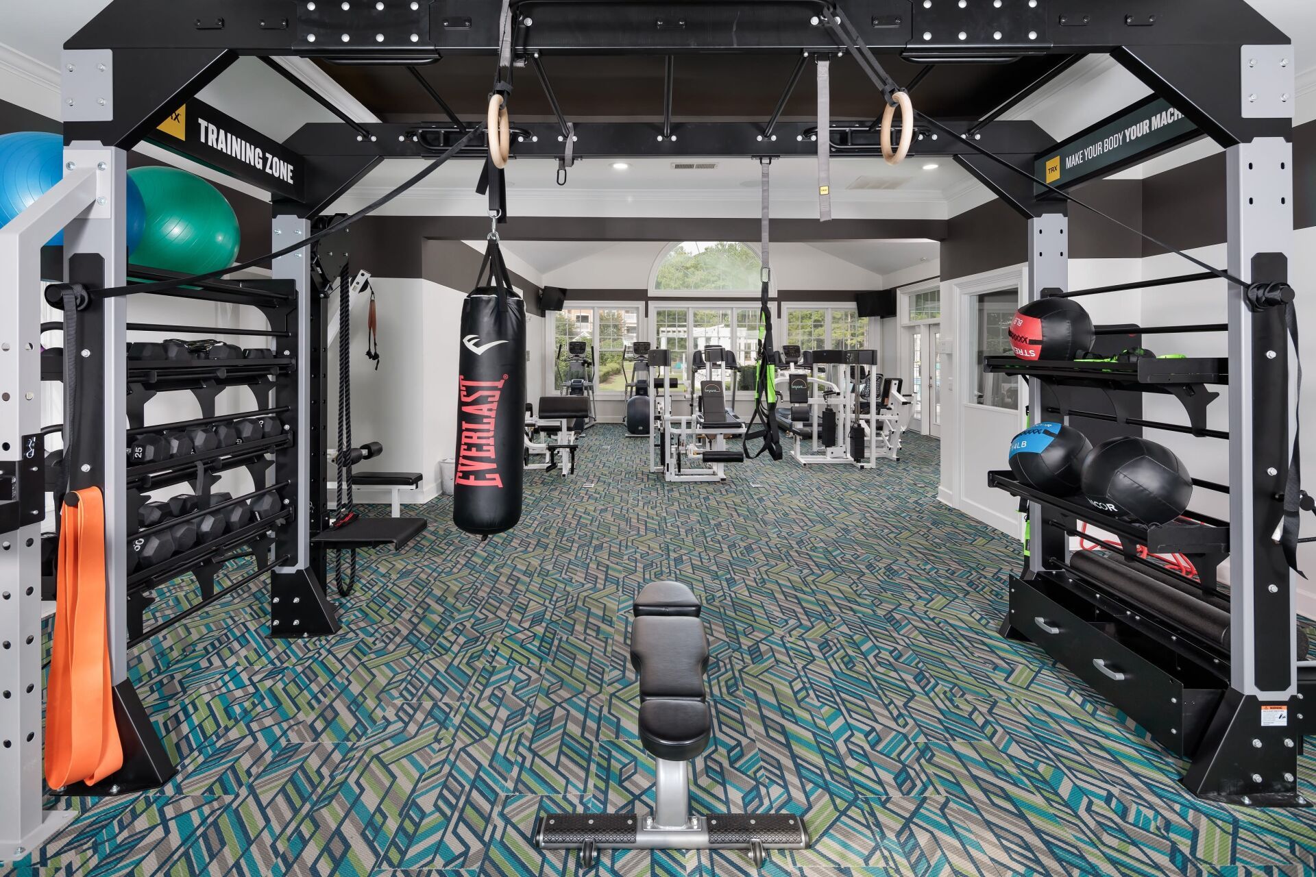 Fitness Center with Punch Bag | Bryant at Summerville