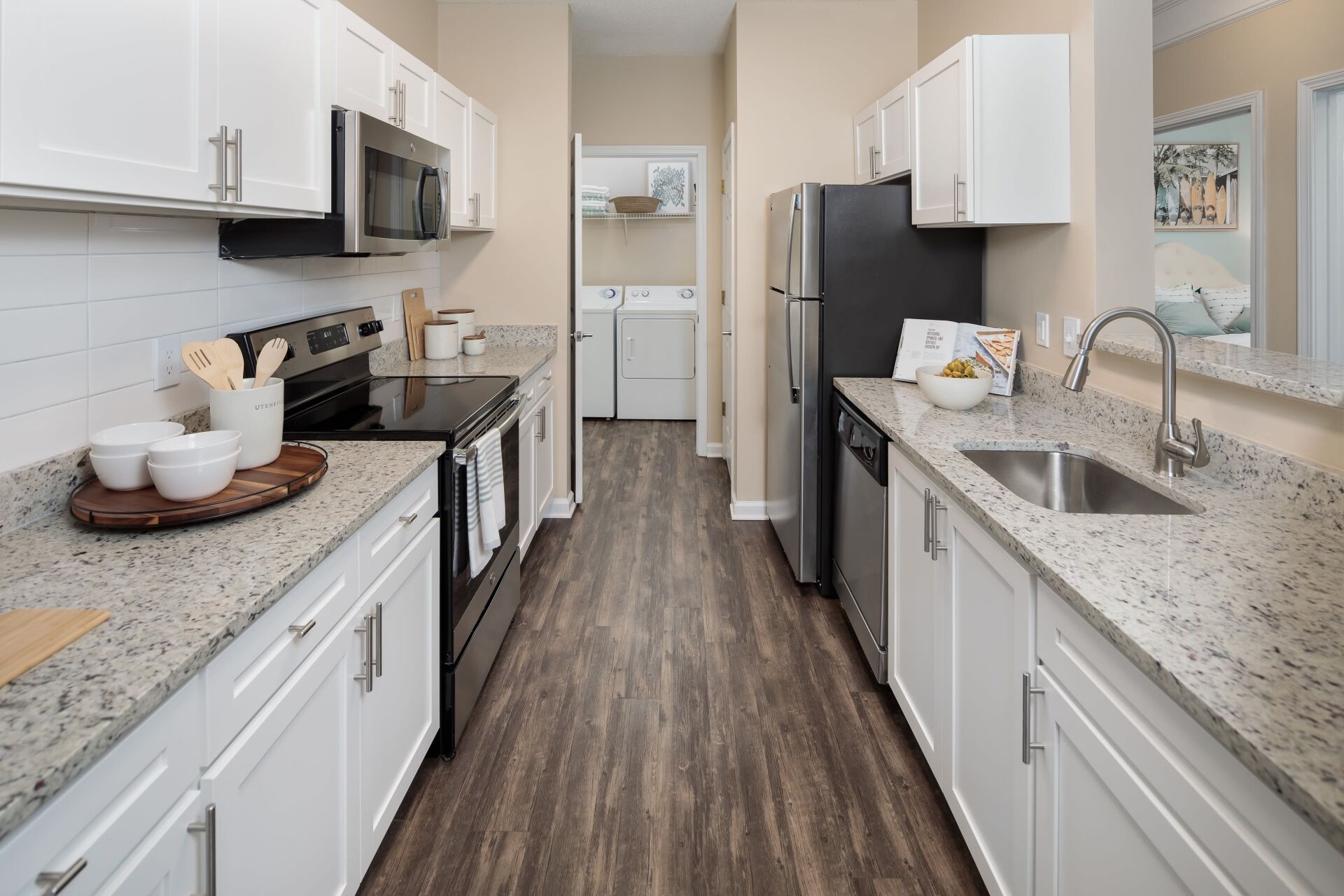 Apartment Kitchen with Energy-Efficient Stainless-Steel Appliances | Bryant at Summerville