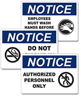 Notice Signs