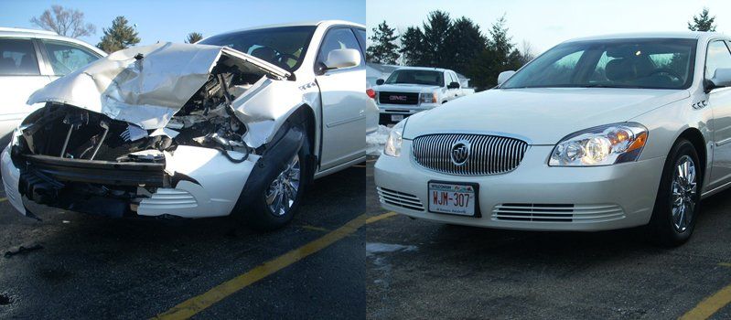 Damaged Car - Before and After