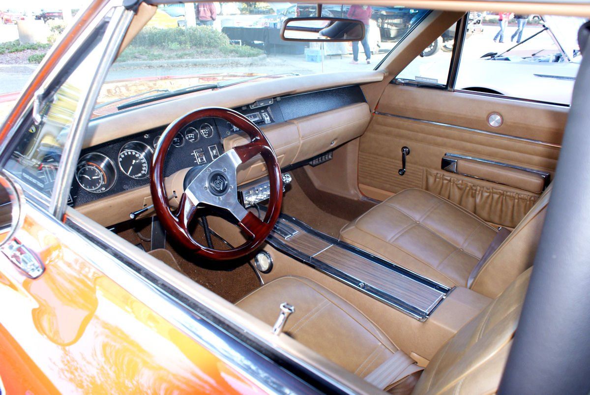 Car interior, leather seats