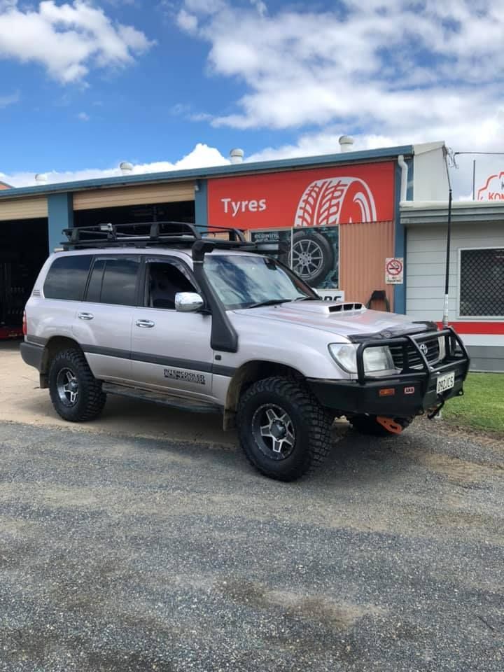 A 4x4 Vehicle Outside Of A Workshop — Bernie's Tyres In Kawana, QLD