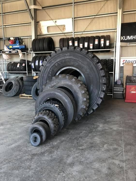 Lots Of Tyres Stacked On Eachother In A Workshop — Bernie's Tyres In Kawana, QLD