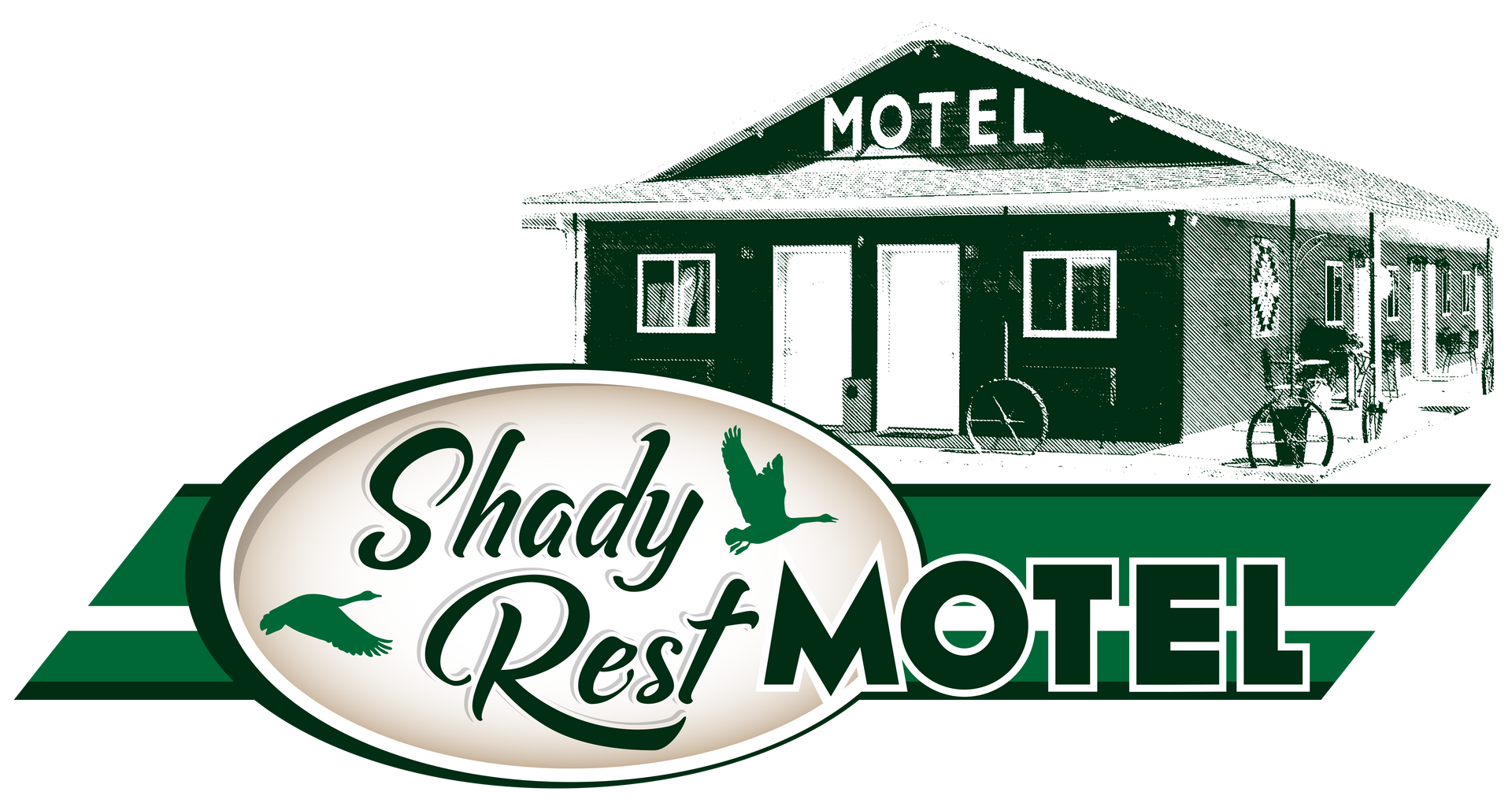 Shady Rest Motel Logo, nebraska, oshkosh