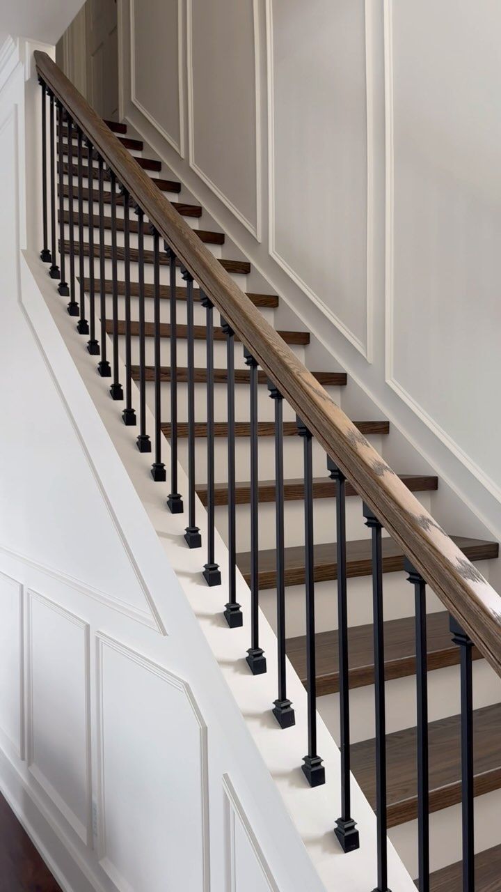 Custom balusters and wainscoting