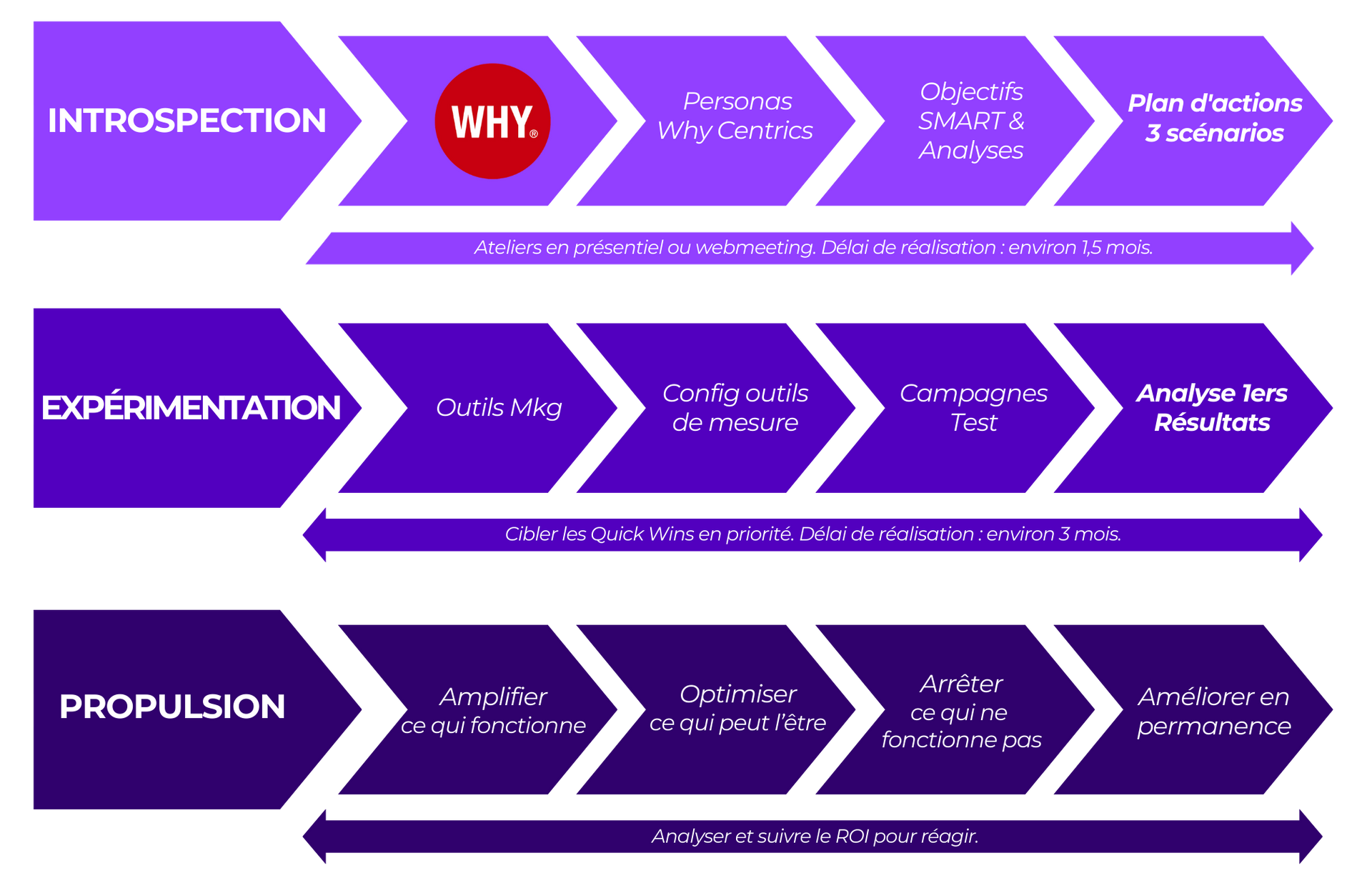 methode IEP strategie plus efficace objectif ROI - introspection, experimentation et propulsion