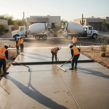 El Paso concrete driveway installation process