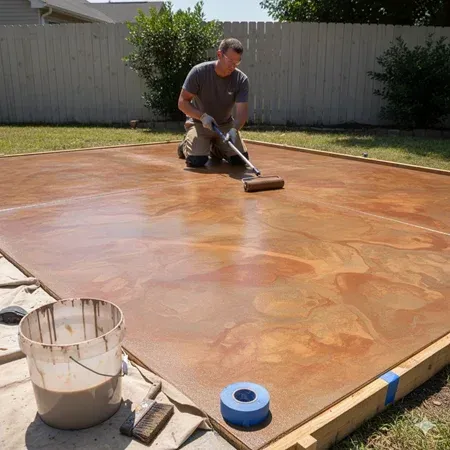El Paso concrete slab coloring tips