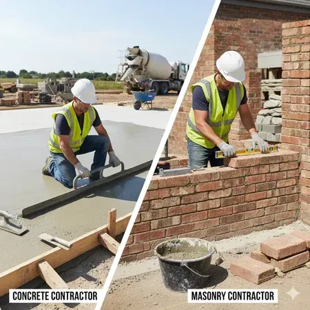 El Paso concrete vs masonry contractors