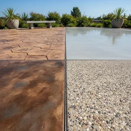 El Paso different types decorative concrete