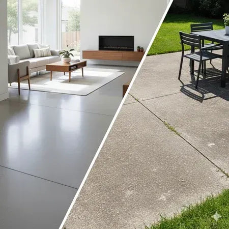El Paso interior vs exterior concrete slabs