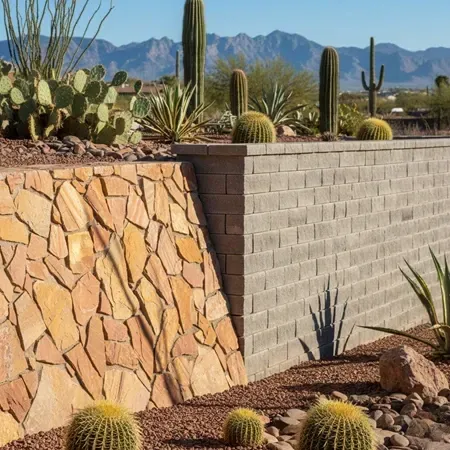 El Paso natural vs manufactured walls