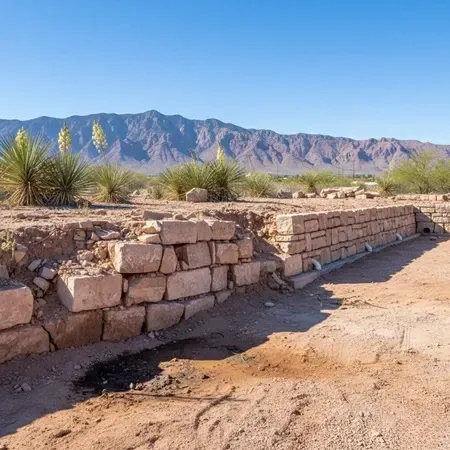 El Paso rock wall failure repair