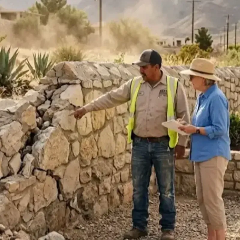 El Paso rock wall repair replacement guide