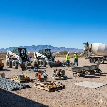 Popular concrete contractor equipment in El Paso