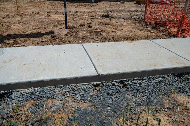 concrete foot path