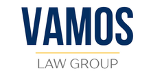 The logo for vamos law group is a team for every legal need.