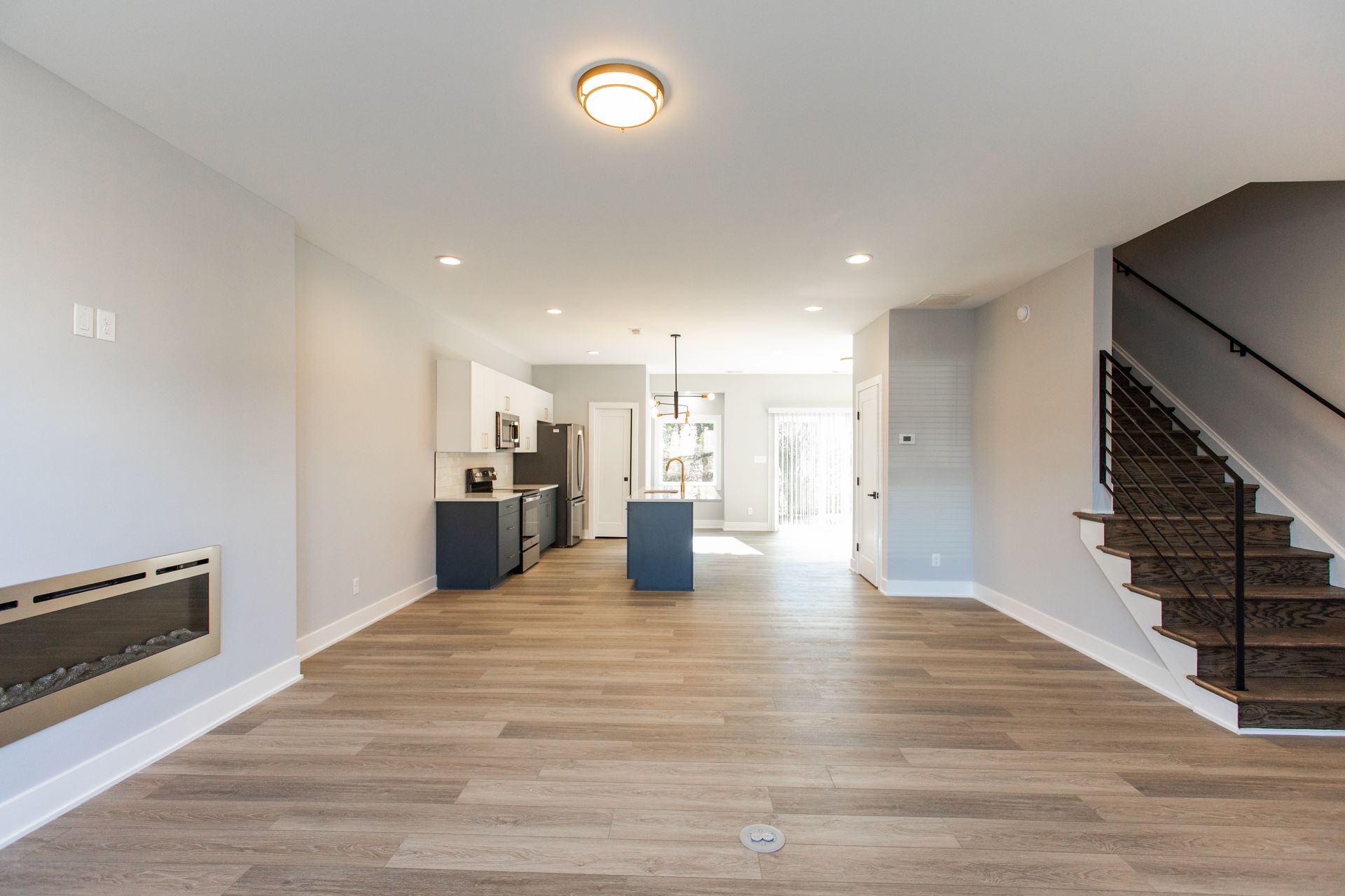 Living room and kitchen