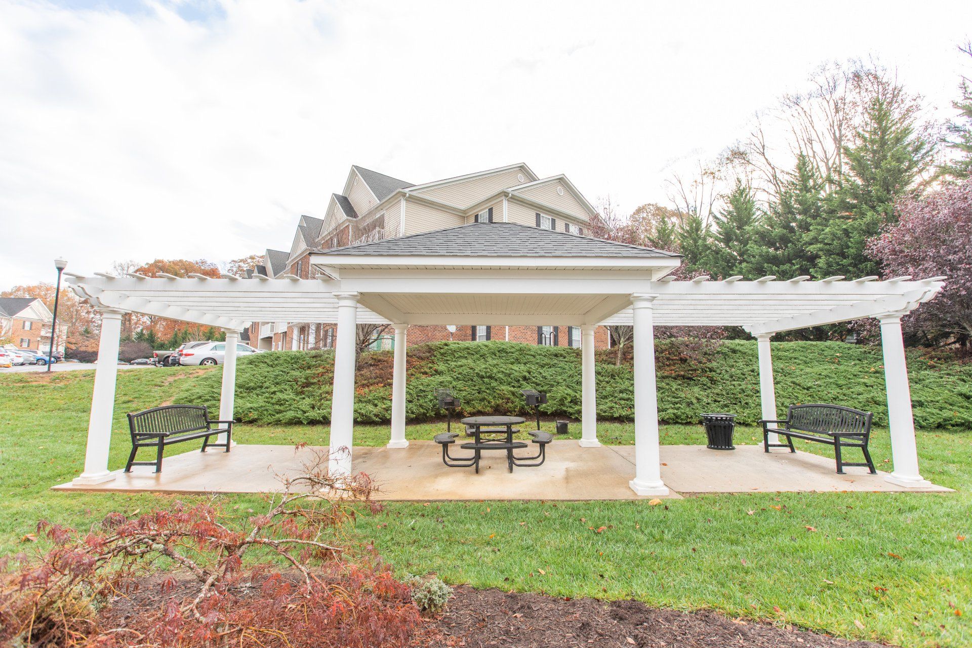 Community gazebo and tables