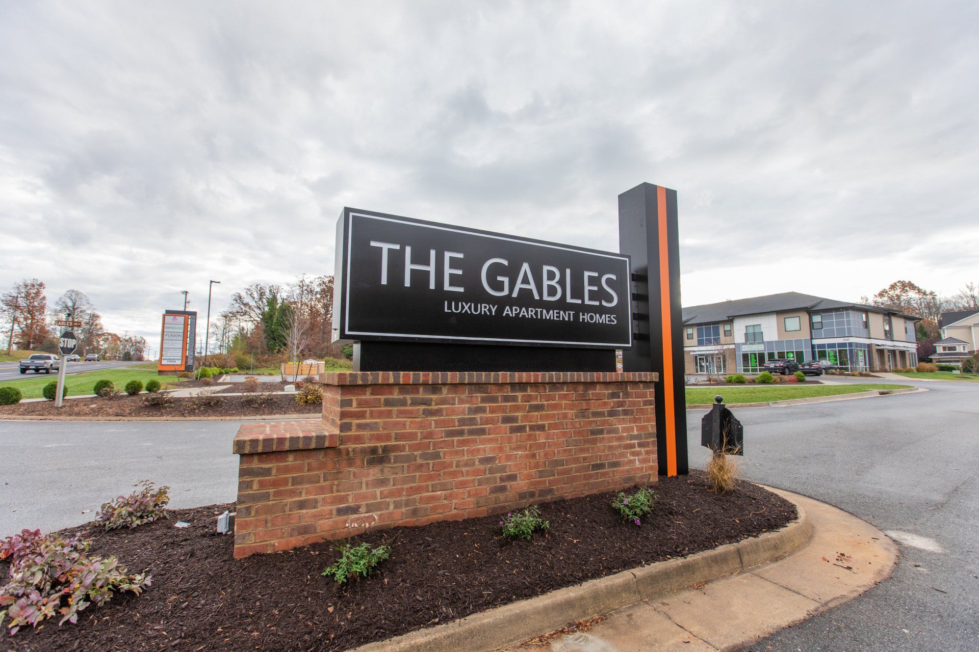 The Gables sign