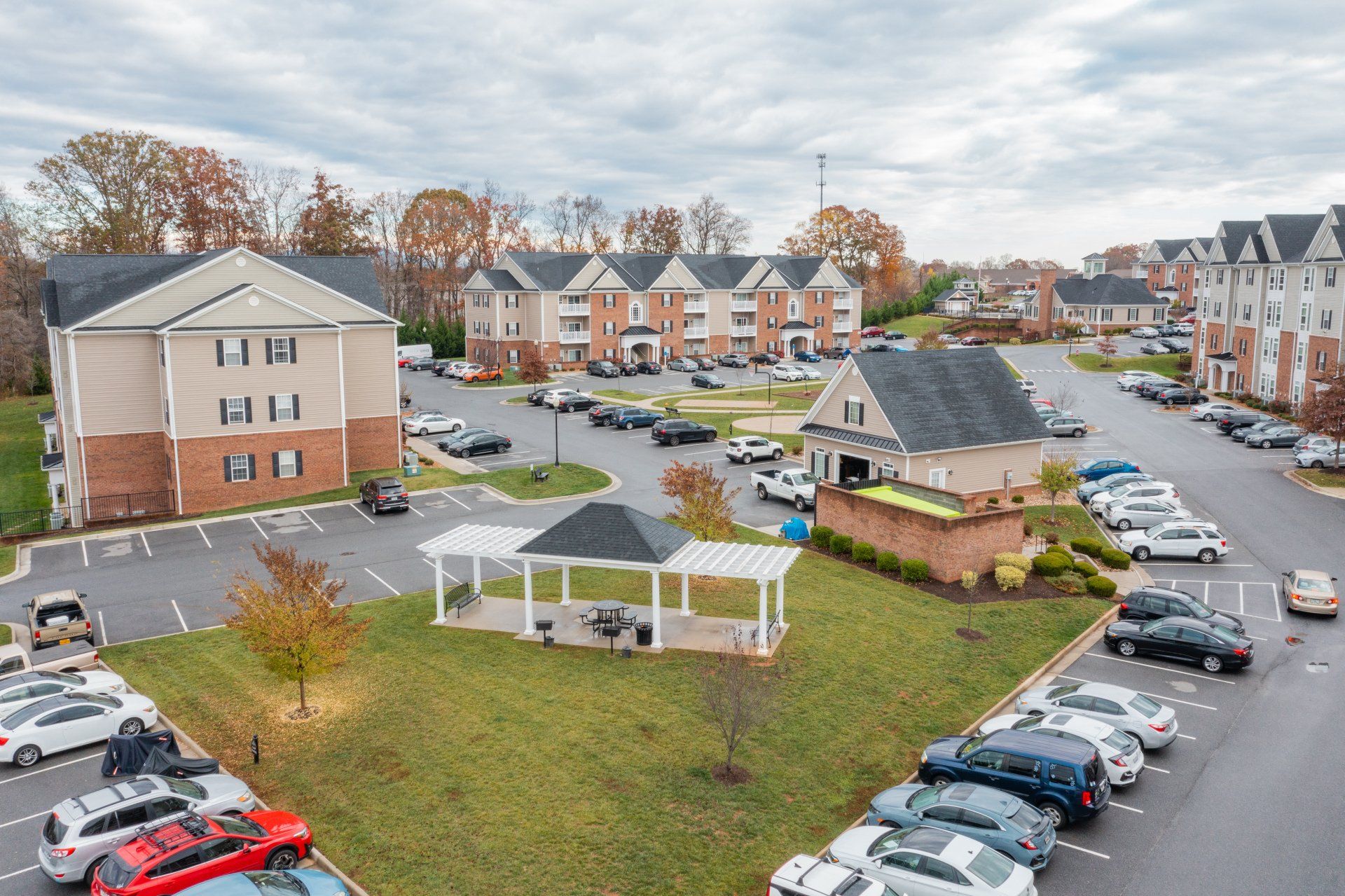 Aerial view of complex