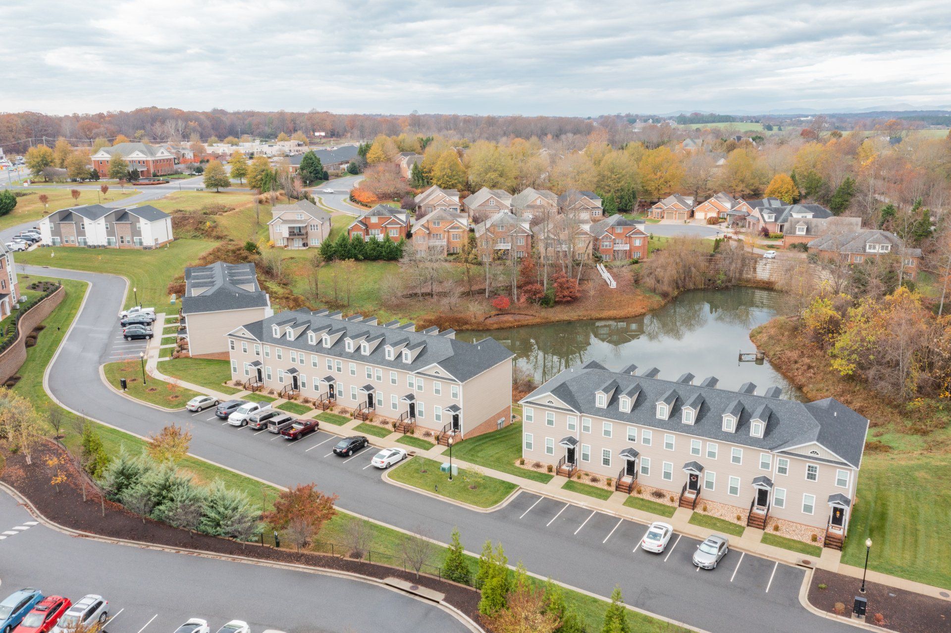 Aerial view of complex