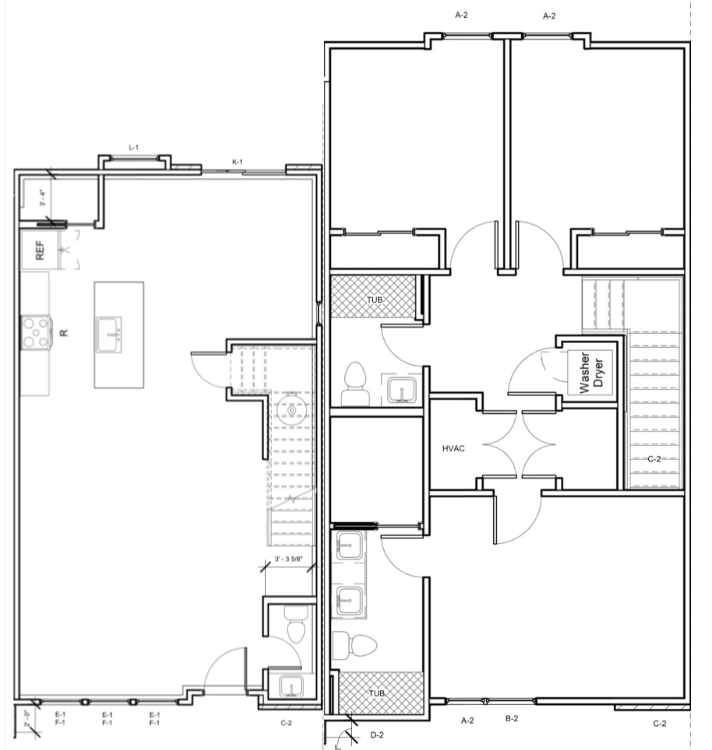 Modern floor plan