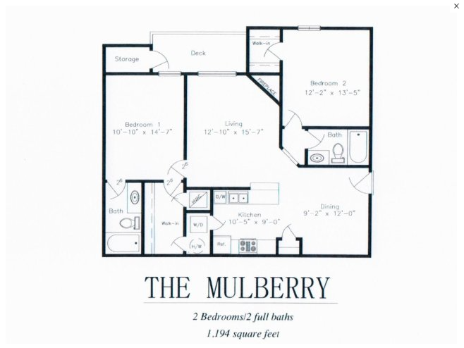 The Mulberry Floor plan