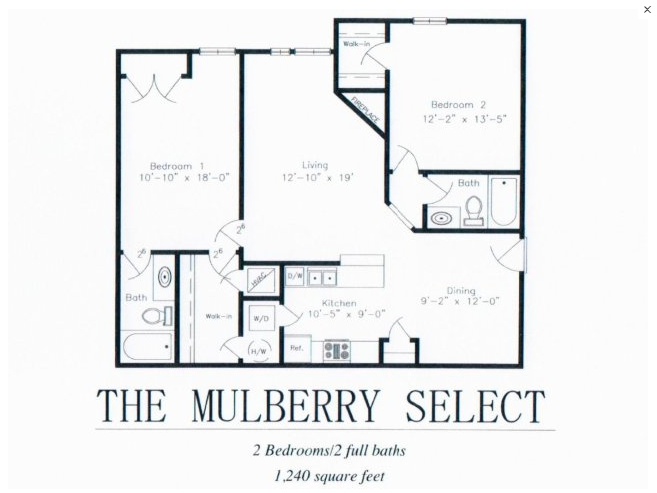 The Mulberry Select Floor plan