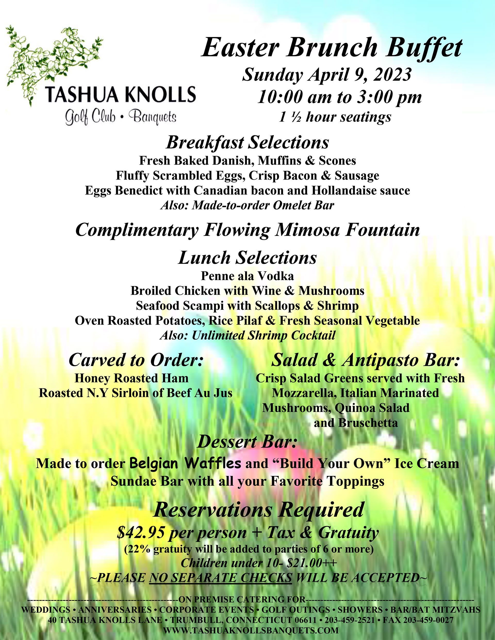 Tashua Knolls Golf Club Banquets Trumbull CT Events