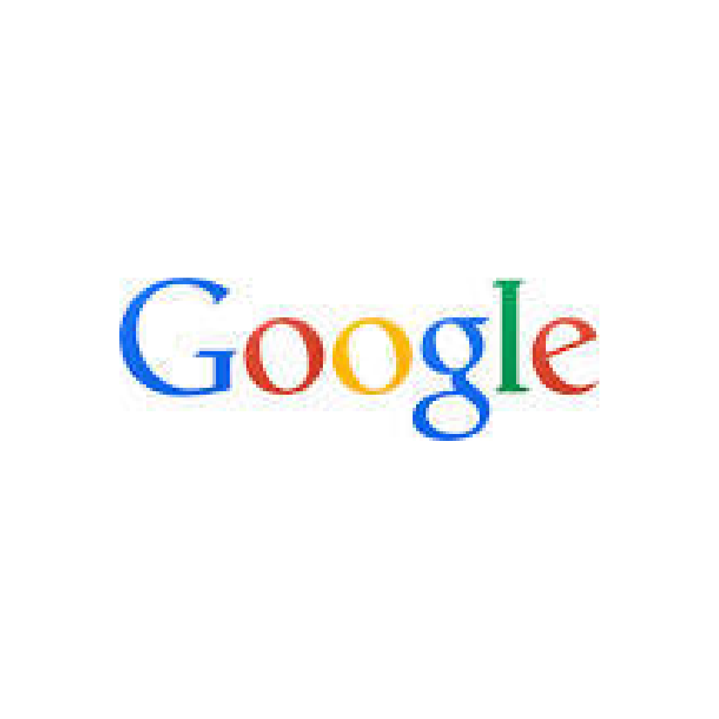 The google logo is on a white background.