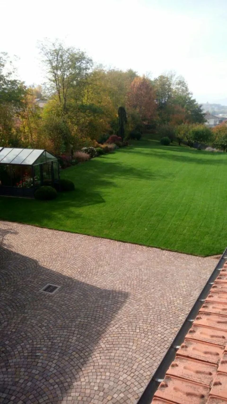 Manto erboso con serra