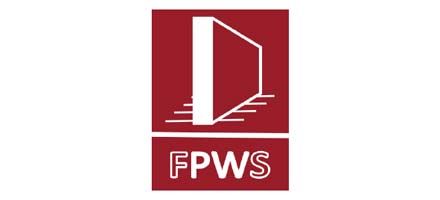 FPWS logo in white on a red square with a stylized open door icon.