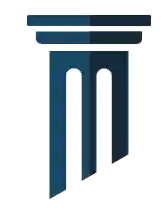 Blue stylized column with 