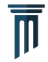 Blue stylized column with 