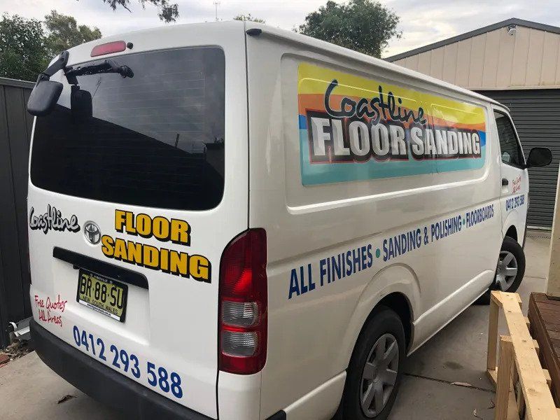 Coastline Floor Sanding Van — Coastline Floor Sanding in Point Frederick, NSW