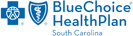 A blue choice health plan logo for south carolina