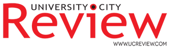 A logo for university city review with the website www.ucreview.com