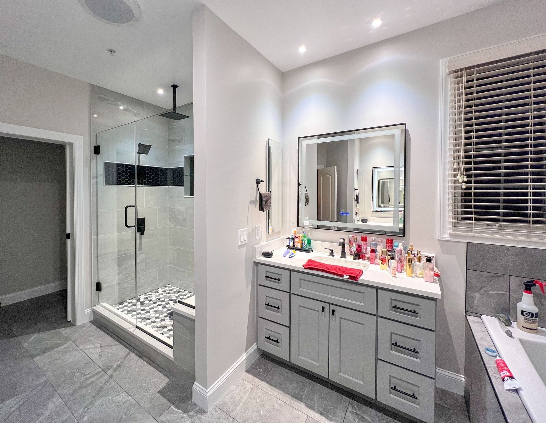 Renovated bathroom in Westminster, MD, showcasing contemporary design.