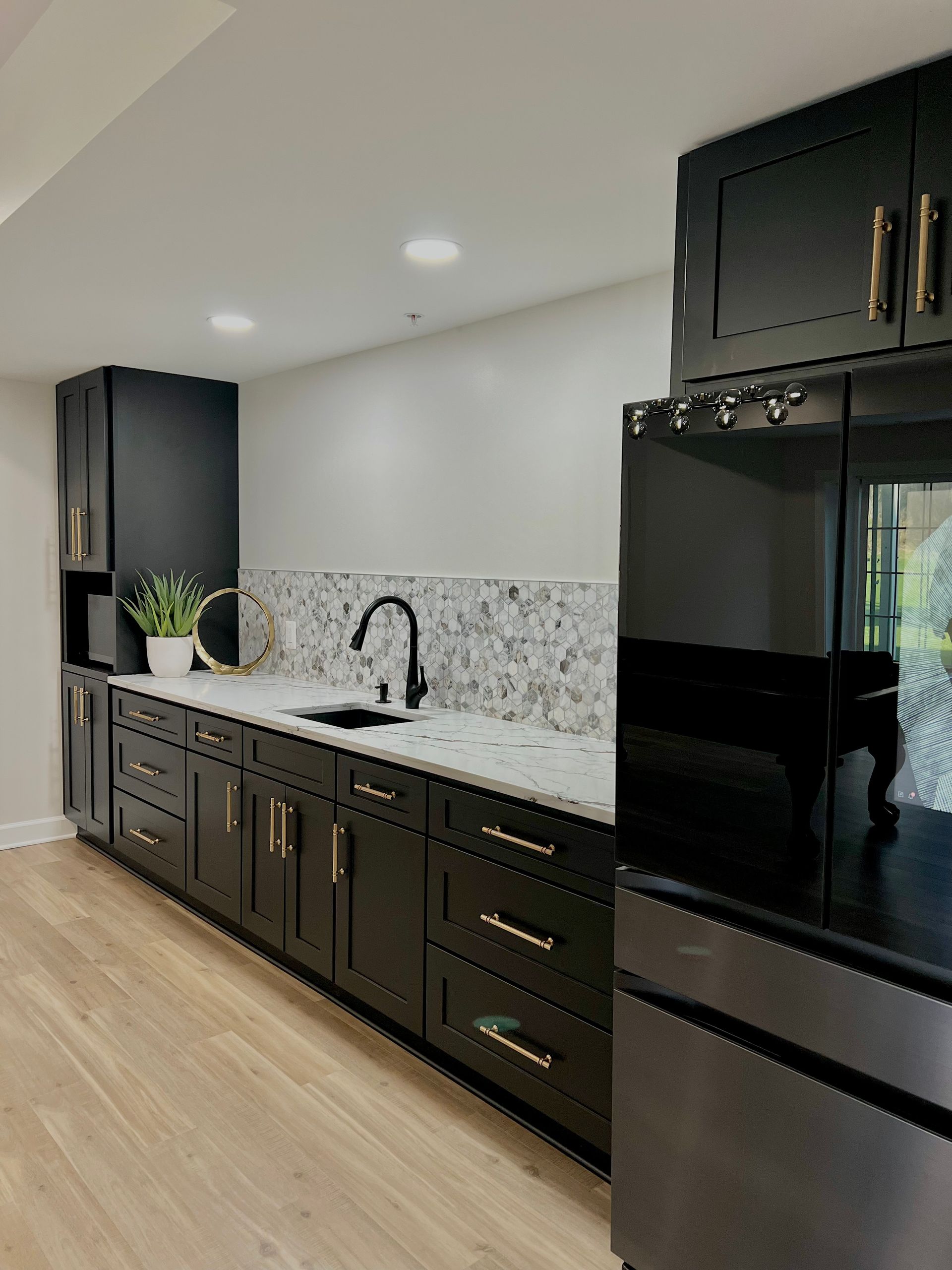 Basement finishing project, Greater Baltimore.