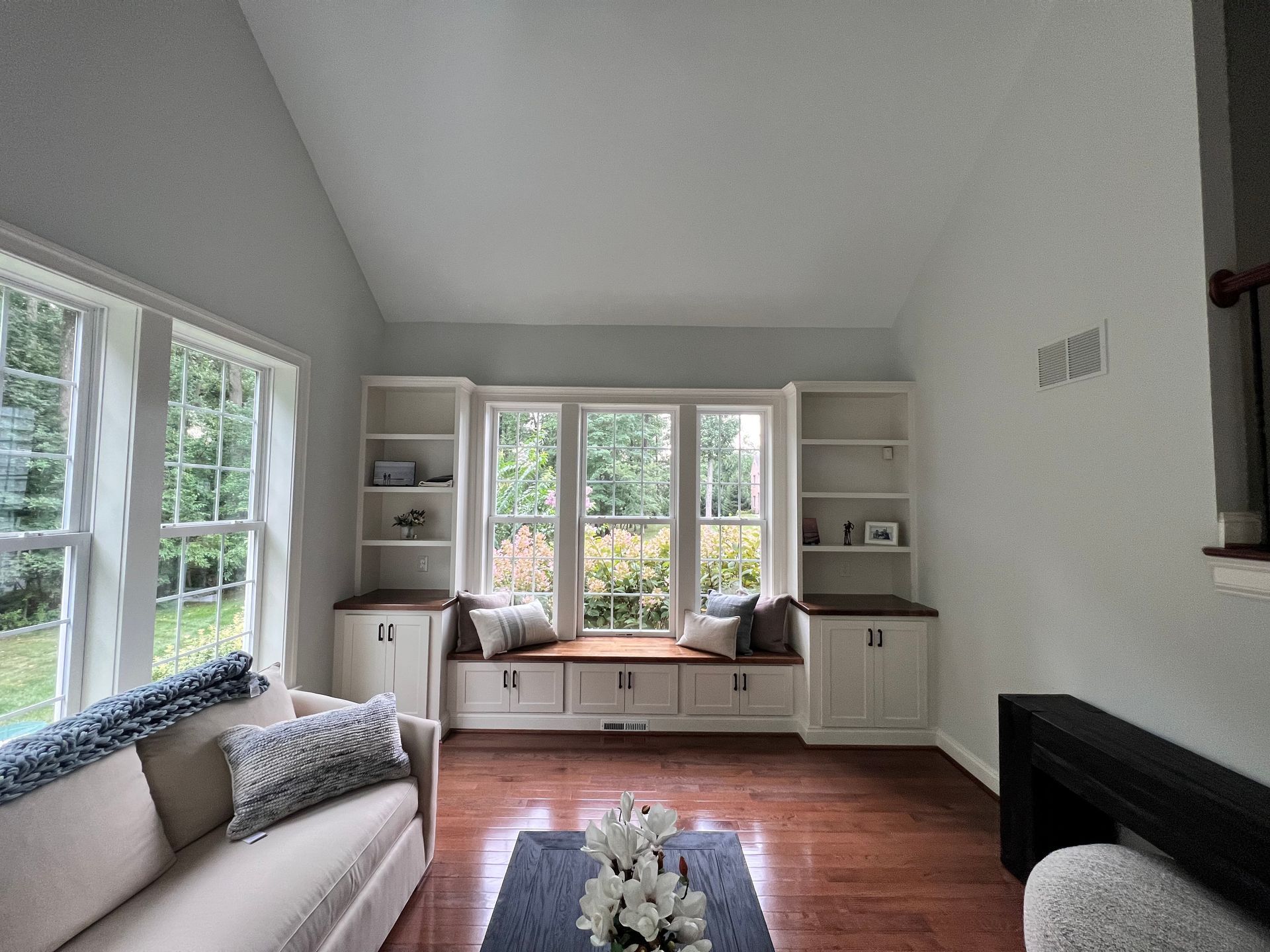 Custom Window Seat & Bookshelves | Reisterstown, MD