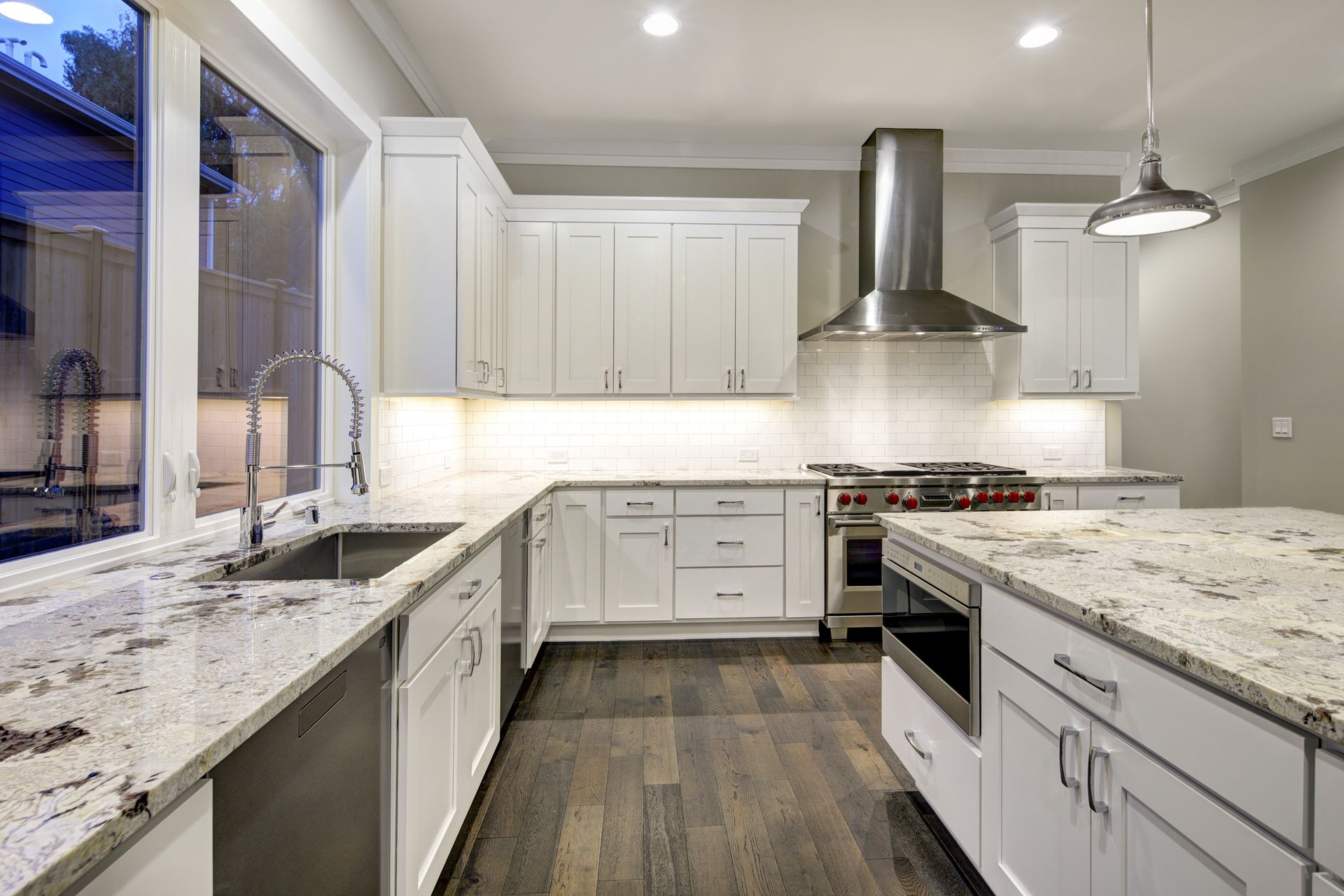 Modern kitchen goals in Timonium! This white and bright remodel showcases contemporary design at its finest.  Get inspired for your own kitchen transformation.