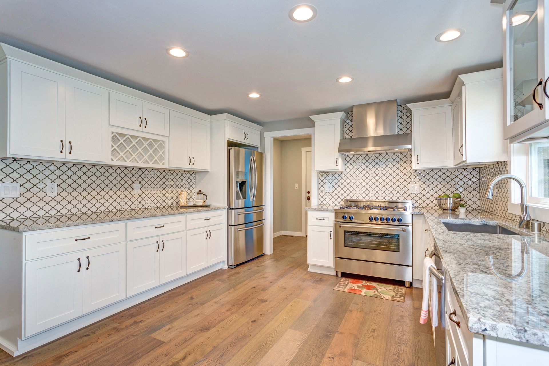 White kitchen remodel, Ellicott City, MD.