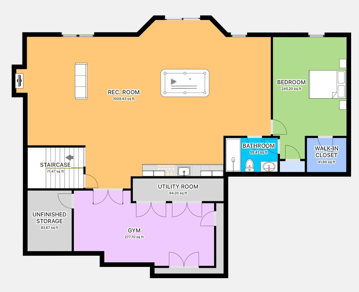 See how we maximize space in Ellicott City basement finishing projects.